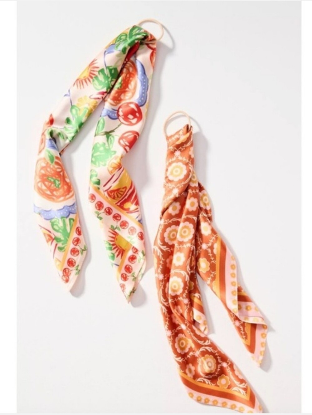 Anthropologie Silky Scarf Set Of 2